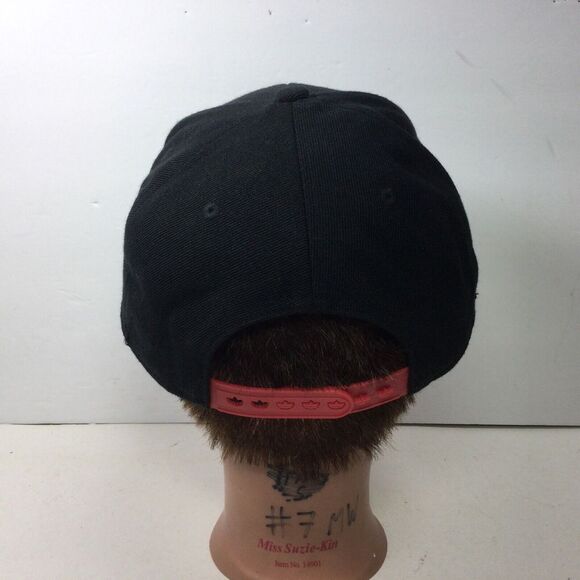 Vintage‎ Adidas Hat SpellOut Patch Black Hiphop StreetWear SnapBack Trucker Cap - Picture 5 of 9